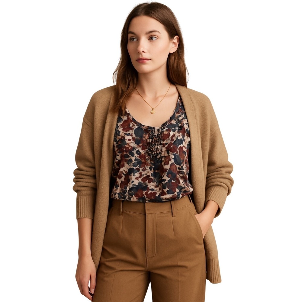 Y2K Abercrombie Floral Pintuck Tank Top Sheer Layering Soft Boho Preppy Vibe S - Picture 4 of 7